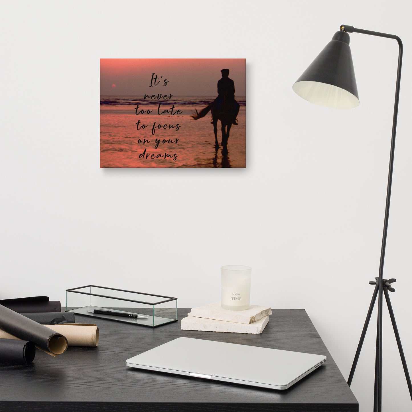 Beach Sunset Wall Art (Horse Canvas Wall Decor)