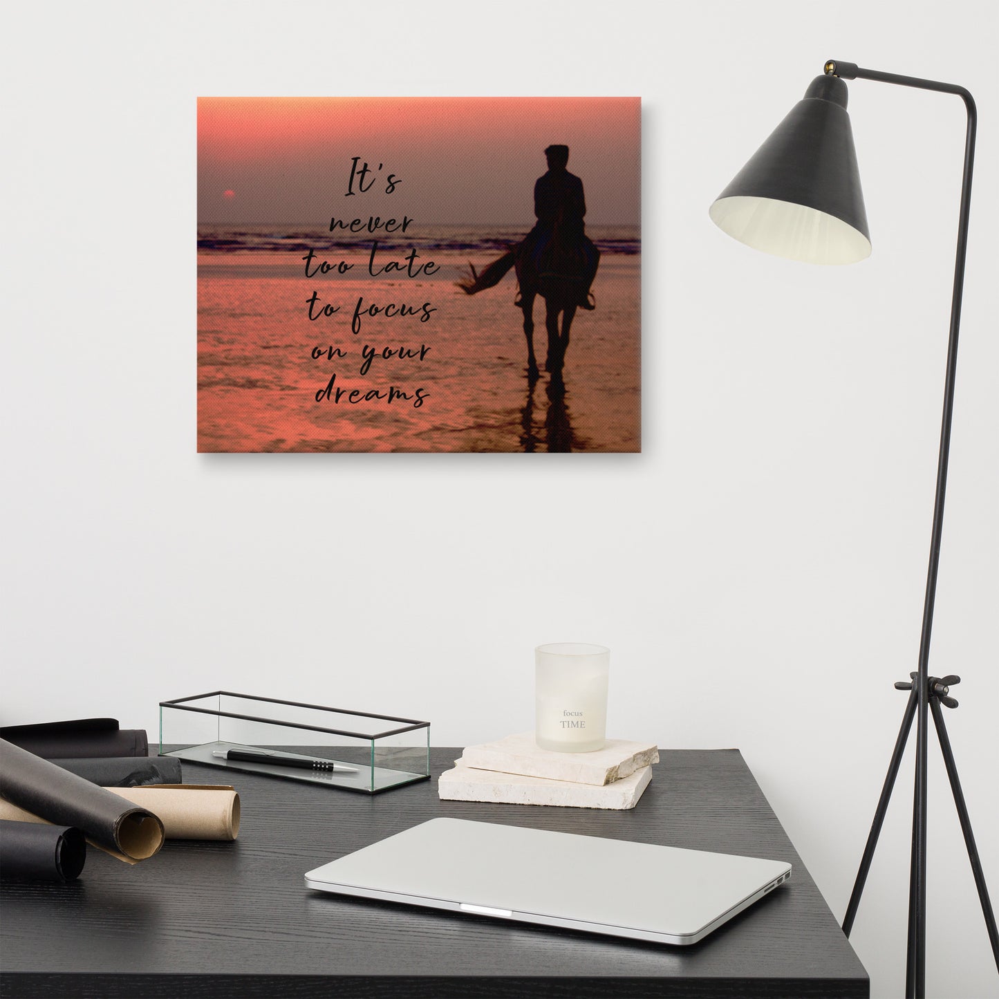 Beach Sunset Wall Art (Horse Canvas Wall Decor)